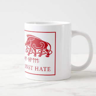 Heathens Against Hate Double Boar Logo Large Coffee Mug