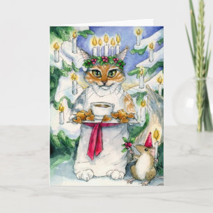 Heather as Santa Lucia Christmas card