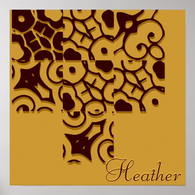 Heather Designer Name Poster (Front)