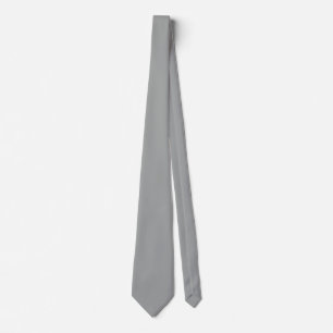 Heather Grey Solid Colour Customise It Tie