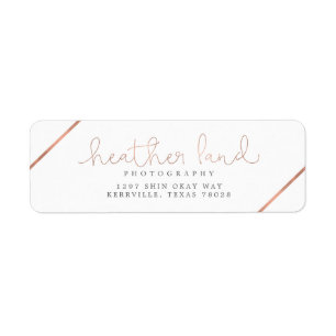 Heather Land Return Address Label