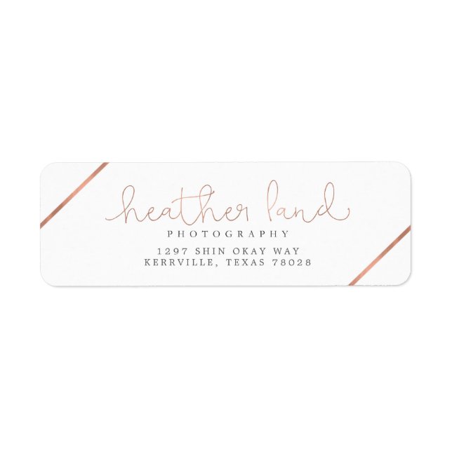 Heather Land Return Address Label (Front)