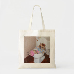 Heather-Lynn’s Retro Chihuahua Potty Triumph Tote Bag
