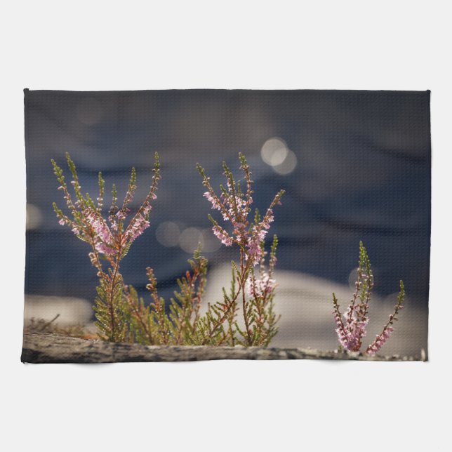 Heather Nature Photo Tea Towel (Horizontal)