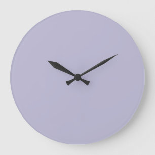 Heather Purple Solid Colour Large Clock