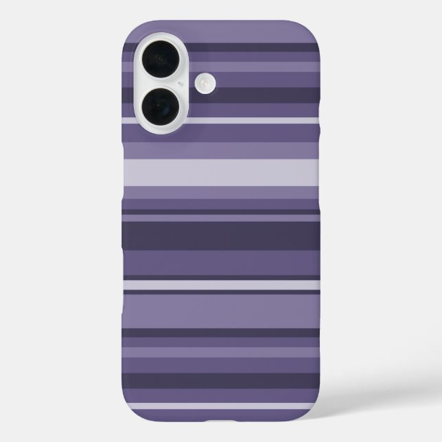 Heather purple stripes Case-Mate iPhone case (Back)