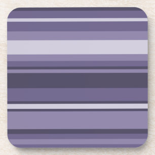 Heather purple stripes coaster