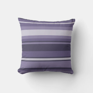 Heather purple stripes cushion