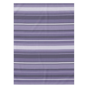 Heather purple stripes tablecloth