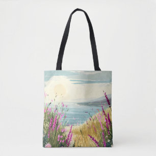 Heather’s Embrace by the Sea Tote Bag