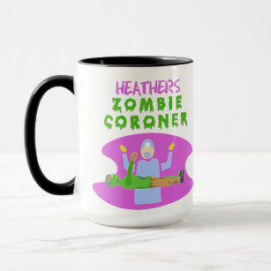 Heather's zombie coroner: Fantasy Business 15oz Mug