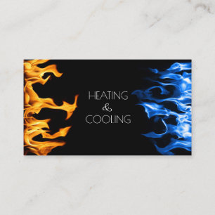 Heating and Air Conditioning Cooling Business Card