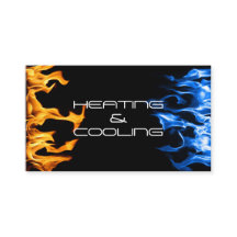 Heating and Air Conditioning Cooling Business Card