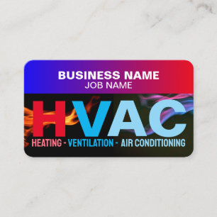 Heating and Cooling AC Specialists   HVAC Business Card