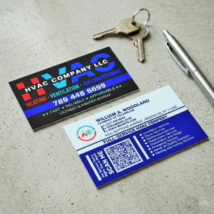 Heating and Cooling & Air Conditioning - Best HVAC Business Card