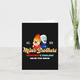 Heating And Cooling Brothers Christmas Retro Card