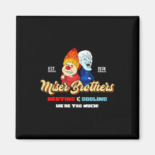Heating And Cooling Brothers Christmas Retro  Magnet