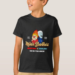 Heating And Cooling Brothers Christmas Retro  T-Shirt