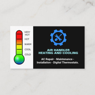 Heating and Cooling, Professional Repair HVAC  Business Card