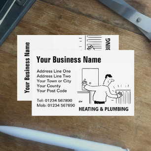 Heating and Plumbing Services Business Card