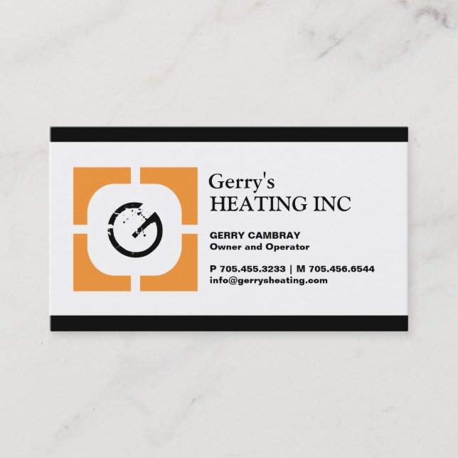 HEATING COMPANY BUSINESS CARD (Front)
