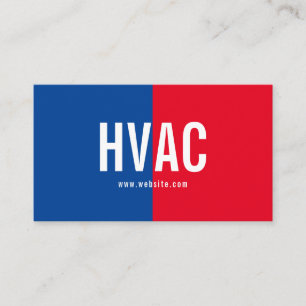 Heating & Cooling , Air Conditioning HVAC Business Card