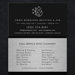 Heating & Cooling Repair Industrial Business Card