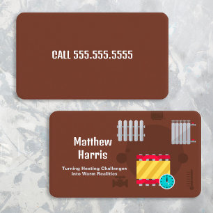 Heating Engineer Business Card