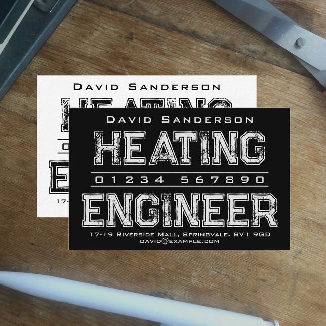 Heating Engineer Business Card (Creator Uploaded)
