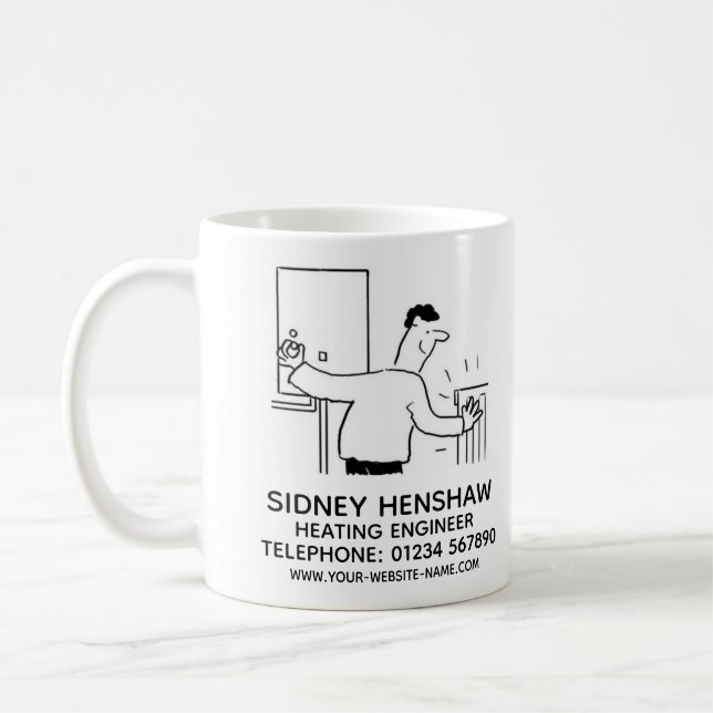 Heating Engineer Plumbing & Heating Coffee Mug (Left)