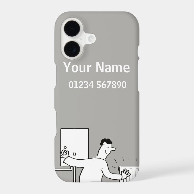 Heating & Plumbing Theme Cartoon (Back)