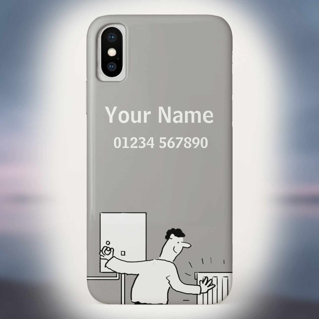 Heating & Plumbing Theme Cartoon Case-Mate iPhone Case (Creator Uploaded)