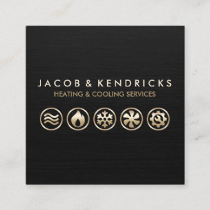 Heating Ventilation Air Conditioning Business Card