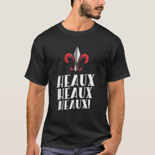 Heaux Heaux Heaux Cajun Christmas Louisiana Xmas N T-Shirt