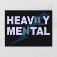 Heav(il)y Me(n)tal postcard