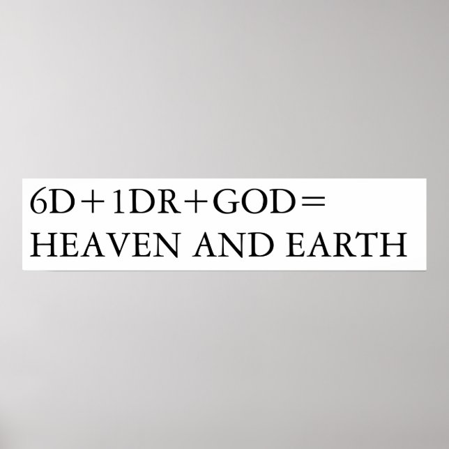 HEAVEN AND EARTH POSTER (Front)