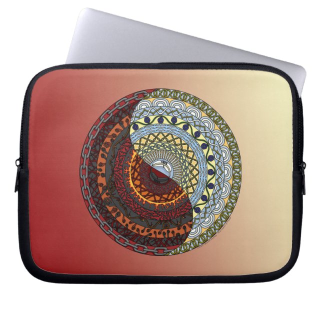 Heaven and Hell Laptop Case (Front)