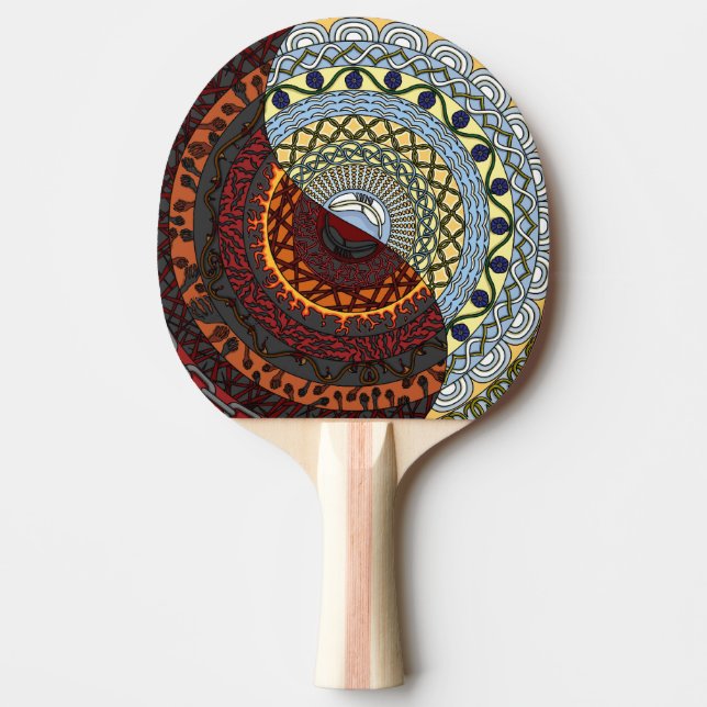 Heaven and Hell Ping Pong Paddle (Front)