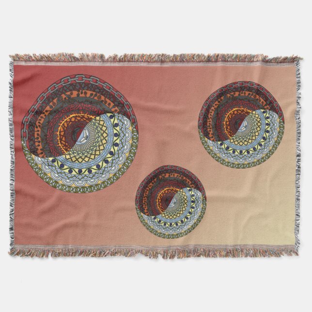 Heaven and Hell Throw Blanket (Front)