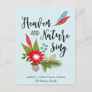 Heaven and Nature Sing   Christmas Postcard
