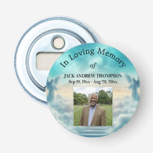 Heaven Angels Celebration Of Life Photo  Bottle Opener