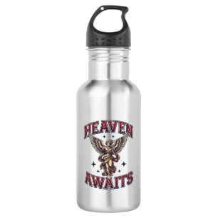 Heaven Awaits Gothic Angel Vintage Engraving Shirt 532 Ml Water Bottle