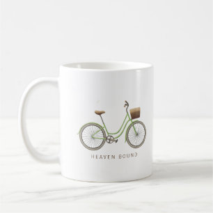 Heaven Bound Green Vintage Bike Coffee Mug