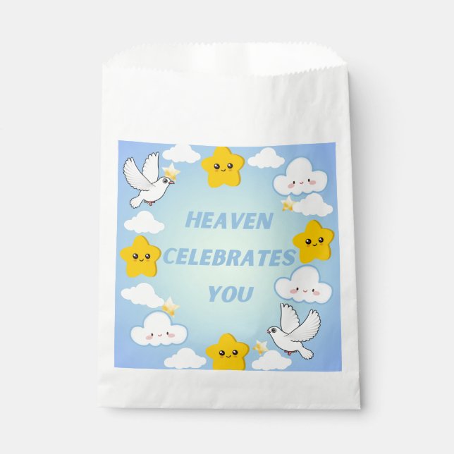 Heaven Celebrates You Christian  Favour Bag (Front)