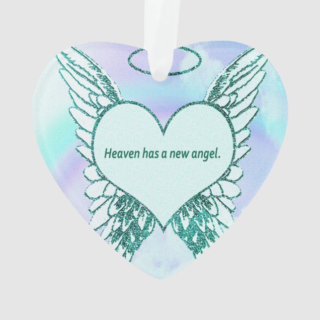 Heaven has a New Angel Ornament (Back)