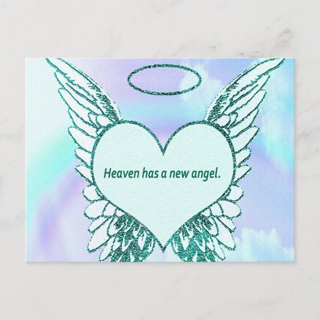 Heaven has a New Angel Postcard (Front)