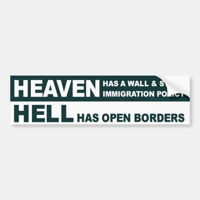 Heaven Has a Wall Bumper Sticker (Front)