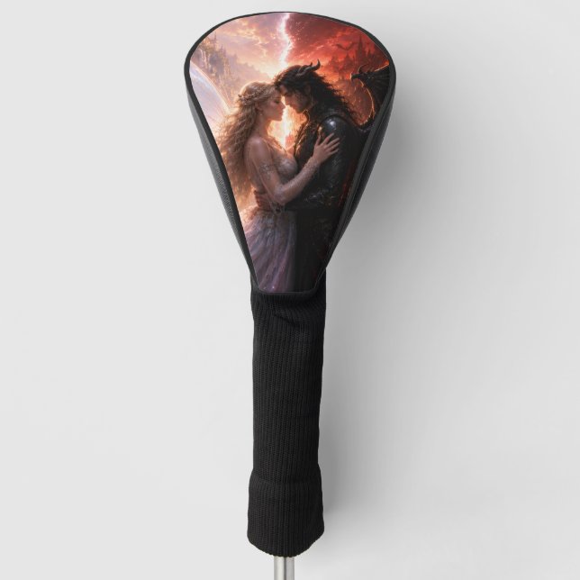 heaven hell love golf head cover (Front)