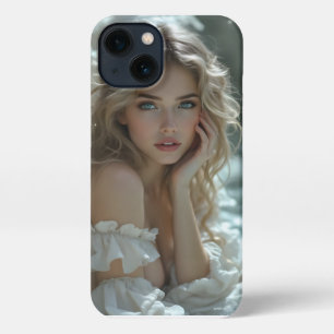 Heaven in Her Eyes: Angel of Quiet Wonder iPhone 13 Case