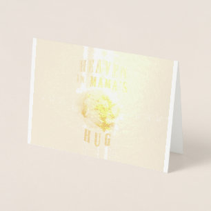 Heaven In Mama's Hug orangutans Happy Mother's Day Foil Card